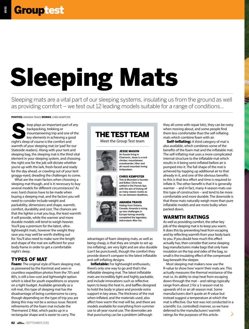 Trek & Mountain Magazine Preview Pages