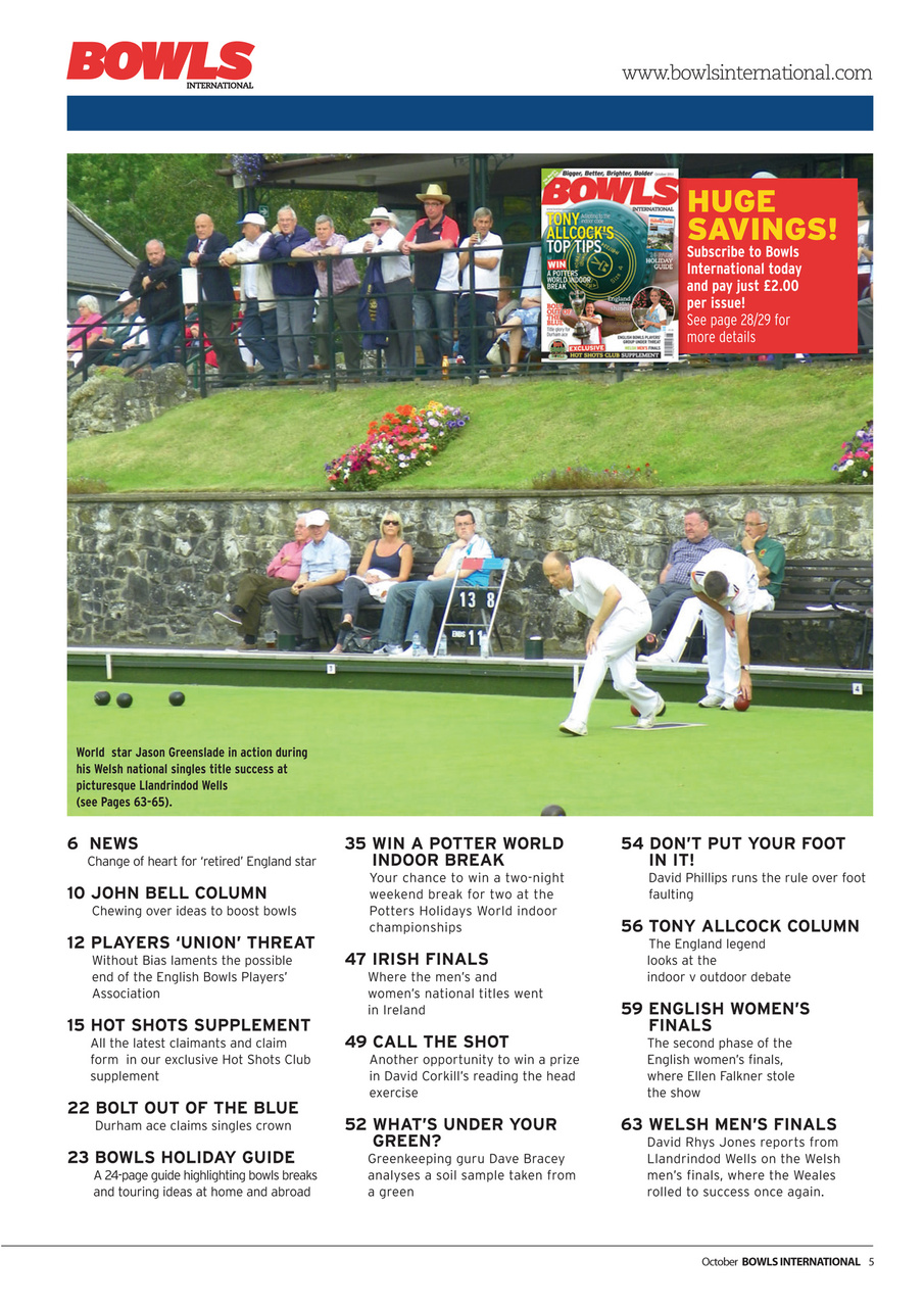 Bowls International Preview Pages