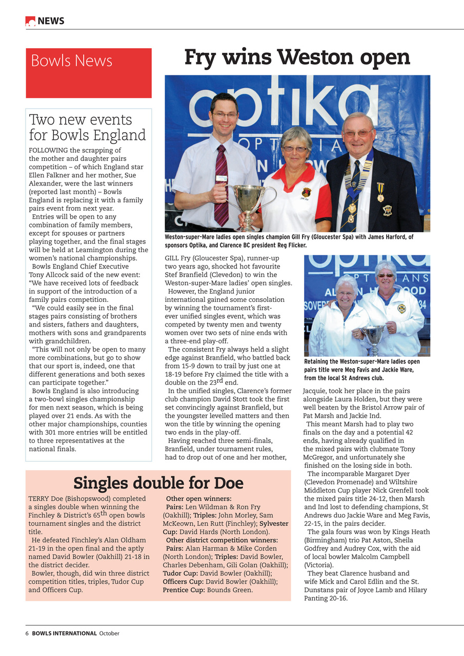 Bowls International Preview Pages
