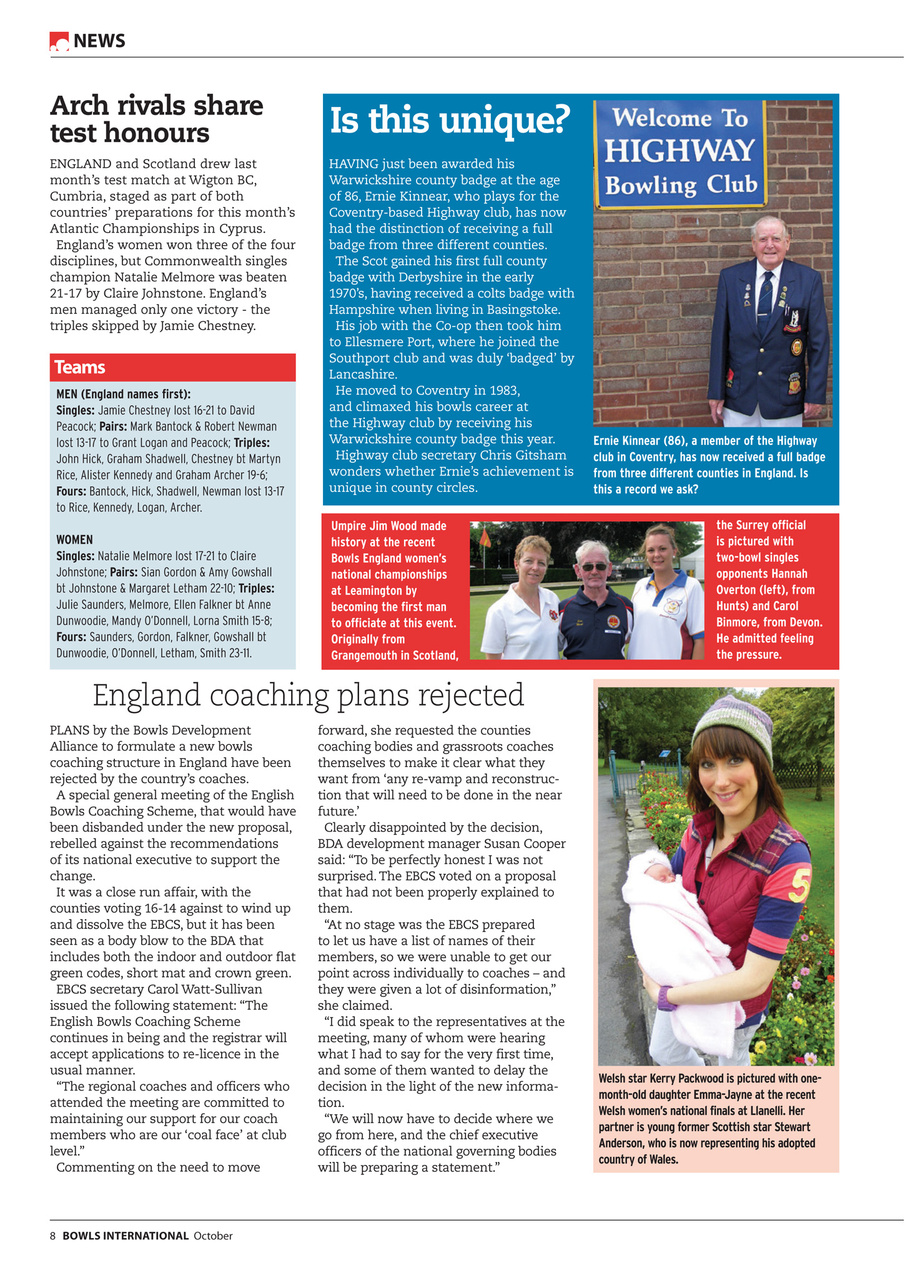 Bowls International Preview Pages