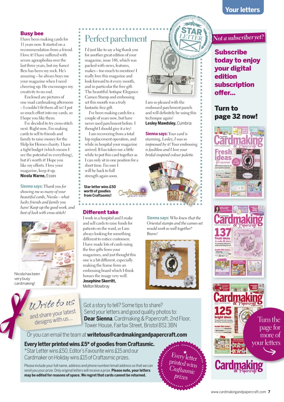 Cardmaking & Papercraft Preview Pages
