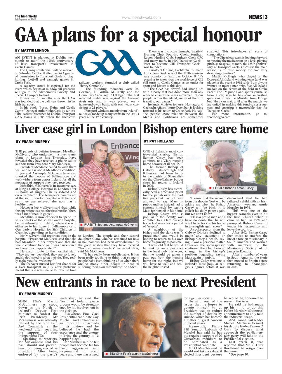 Irish World Preview Pages