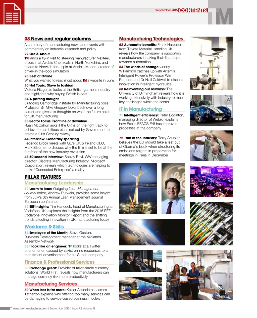 The Manufacturer Preview Pages