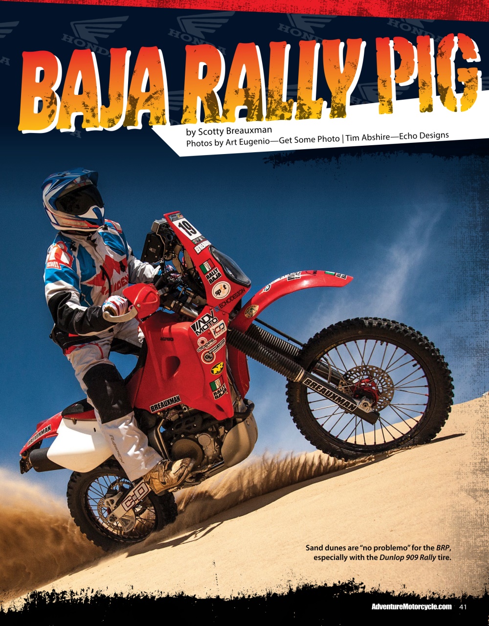 Adventure Motorcycle Preview Pages