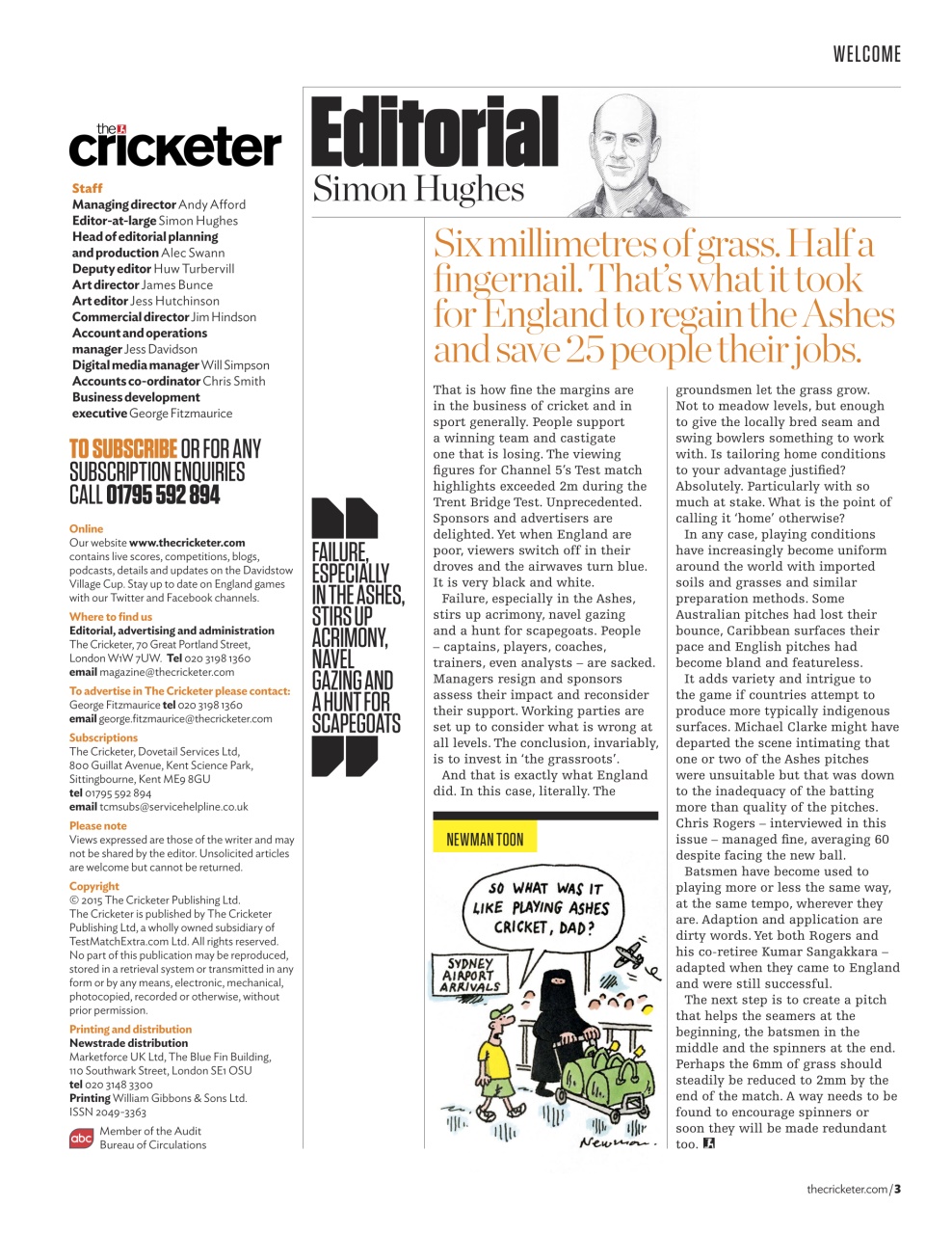 The Cricketer Magazine Preview Pages