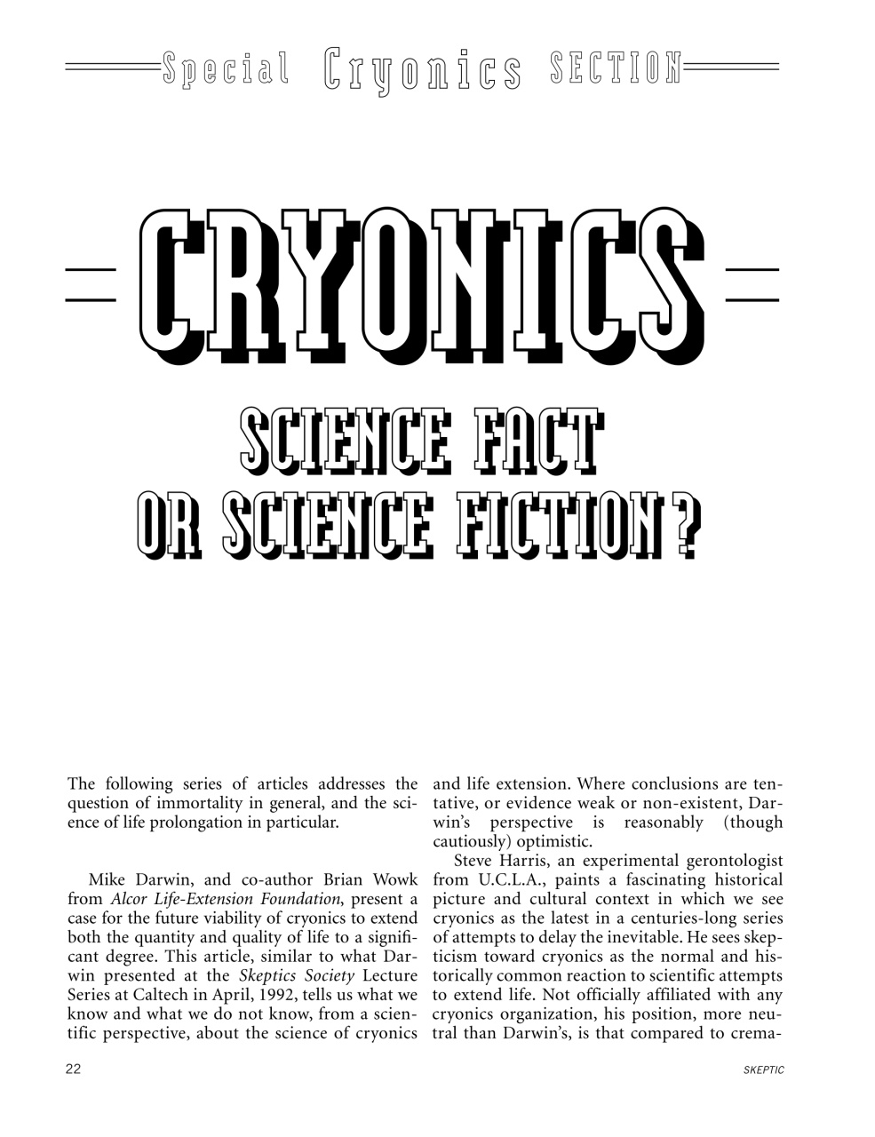 Skeptic Preview Pages