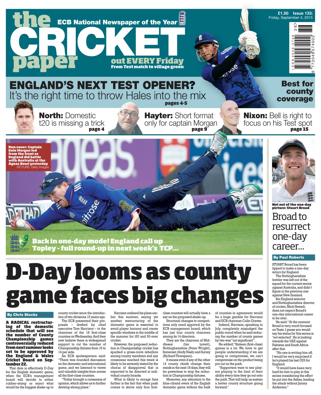 The Cricket Paper Preview Pages