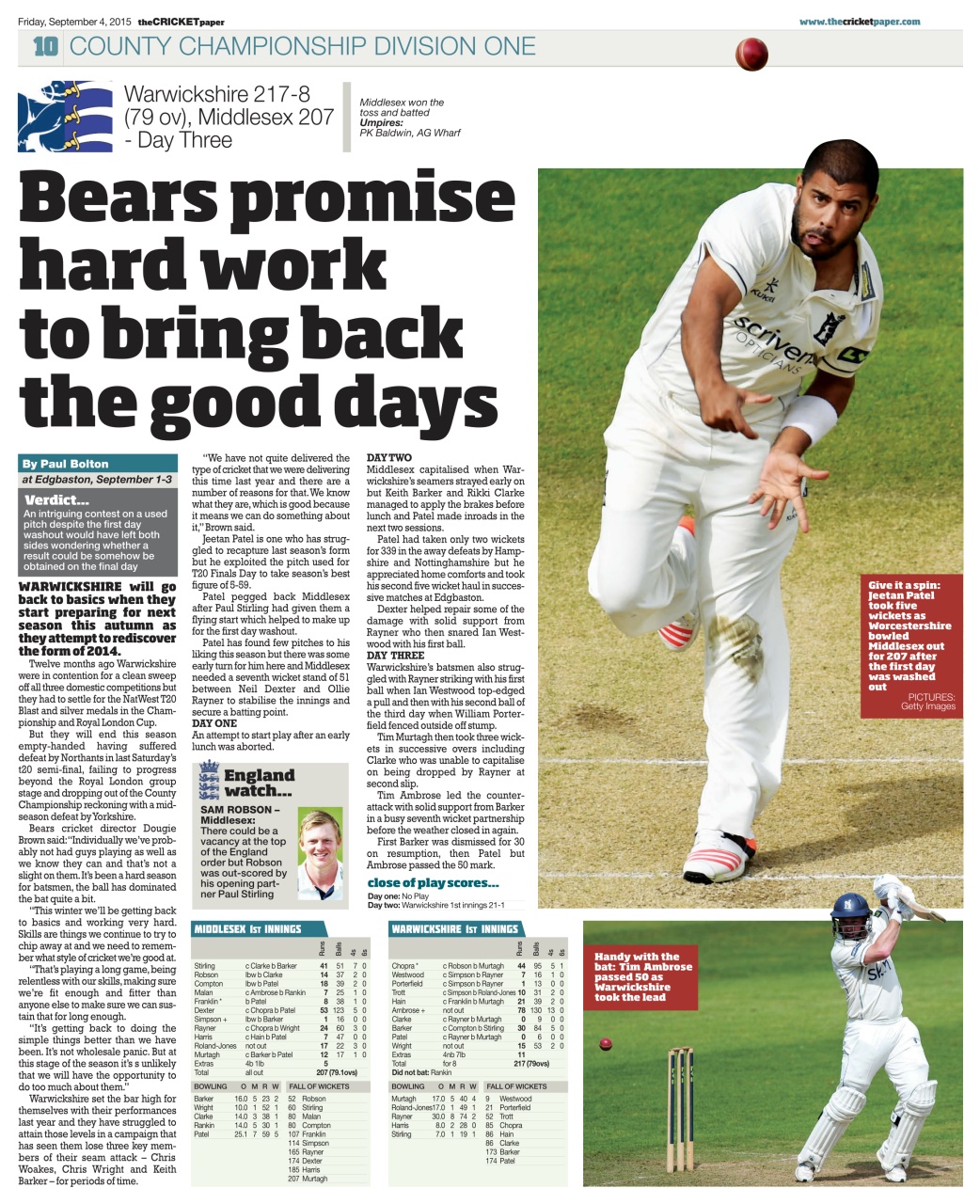 The Cricket Paper Preview Pages