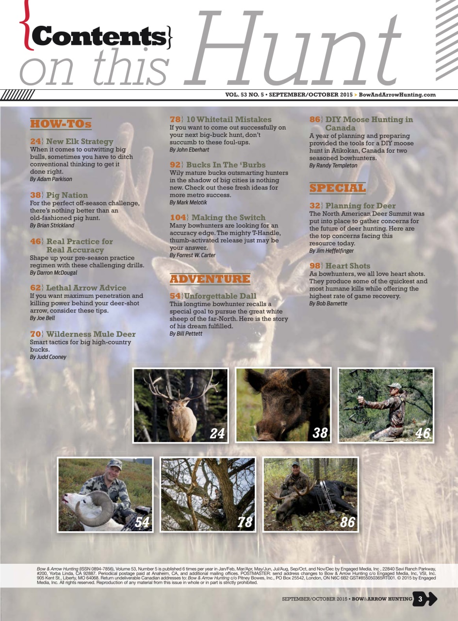 Bow & Arrow Hunting Preview Pages