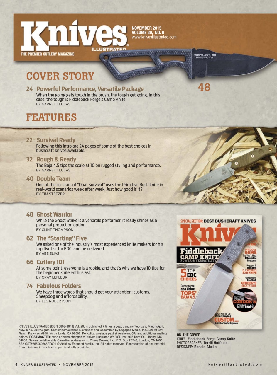 Knives Illustrated Preview Pages