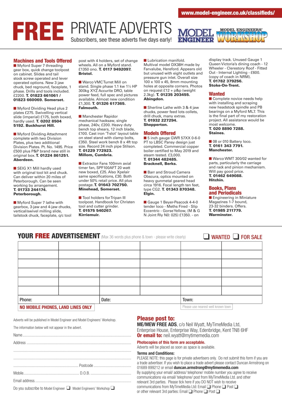 Model Engineer & Workshop Magazine Preview Pages