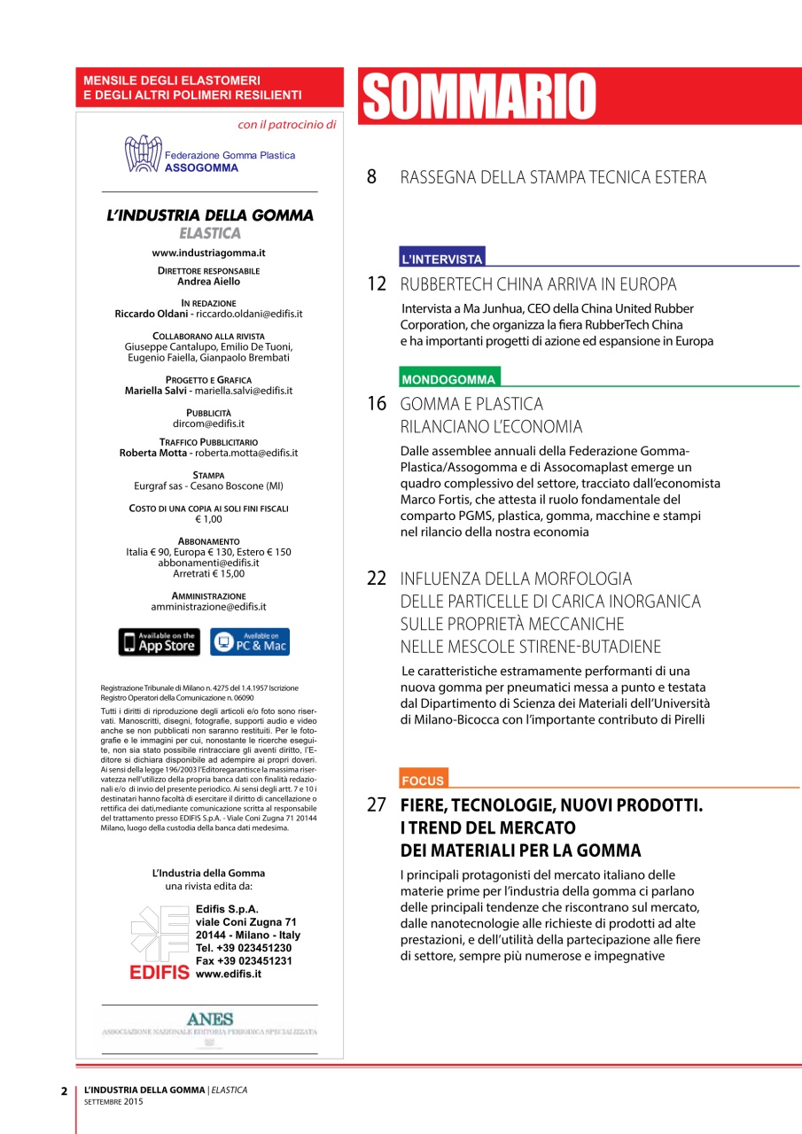L’industria della Gomma Preview Pages