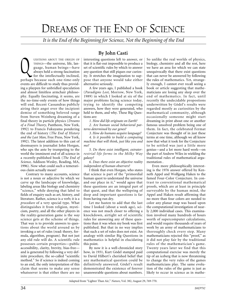 Skeptic Preview Pages