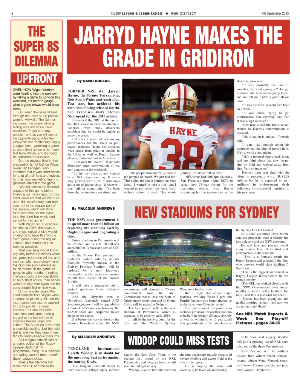 League Express Preview Pages