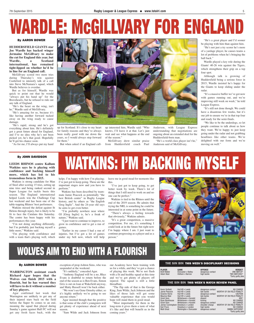 League Express Preview Pages