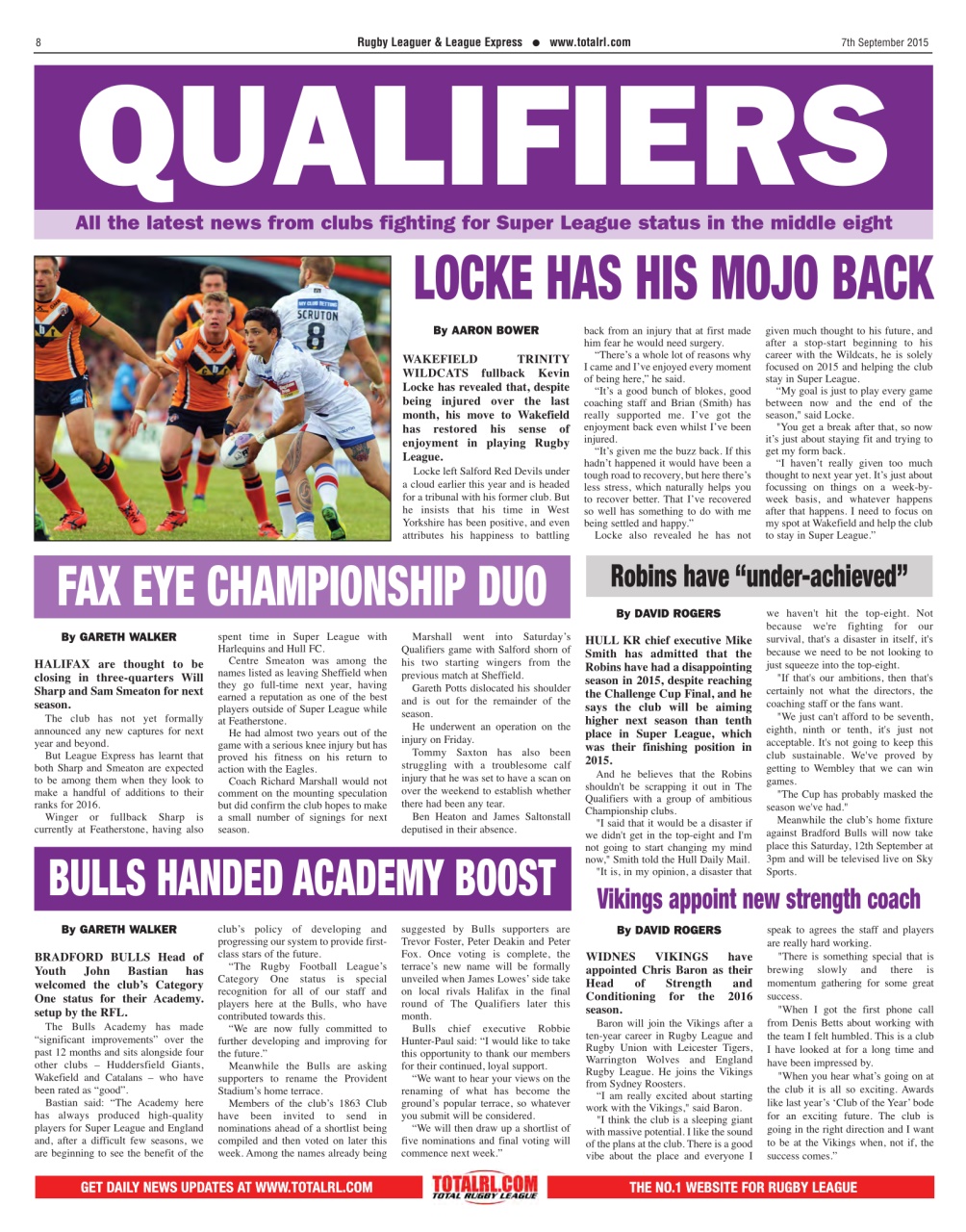League Express Preview Pages