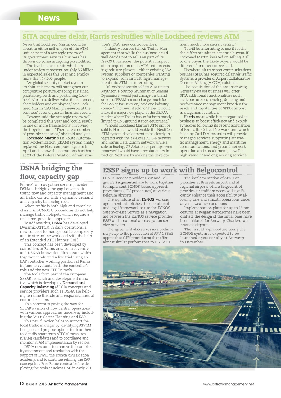 Air Traffic Management Preview Pages