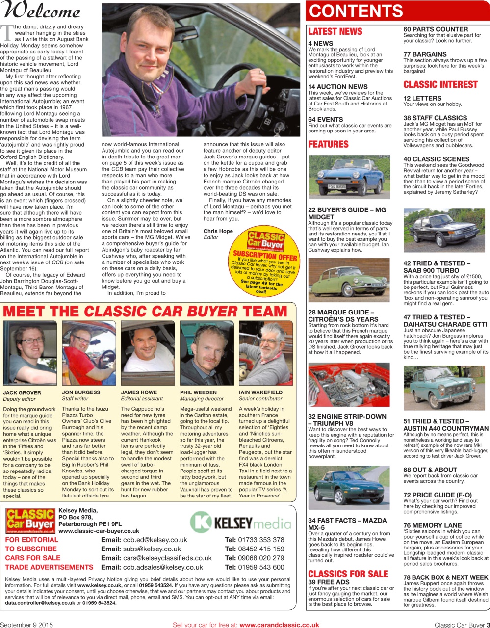 Classic Car Buyer Preview Pages