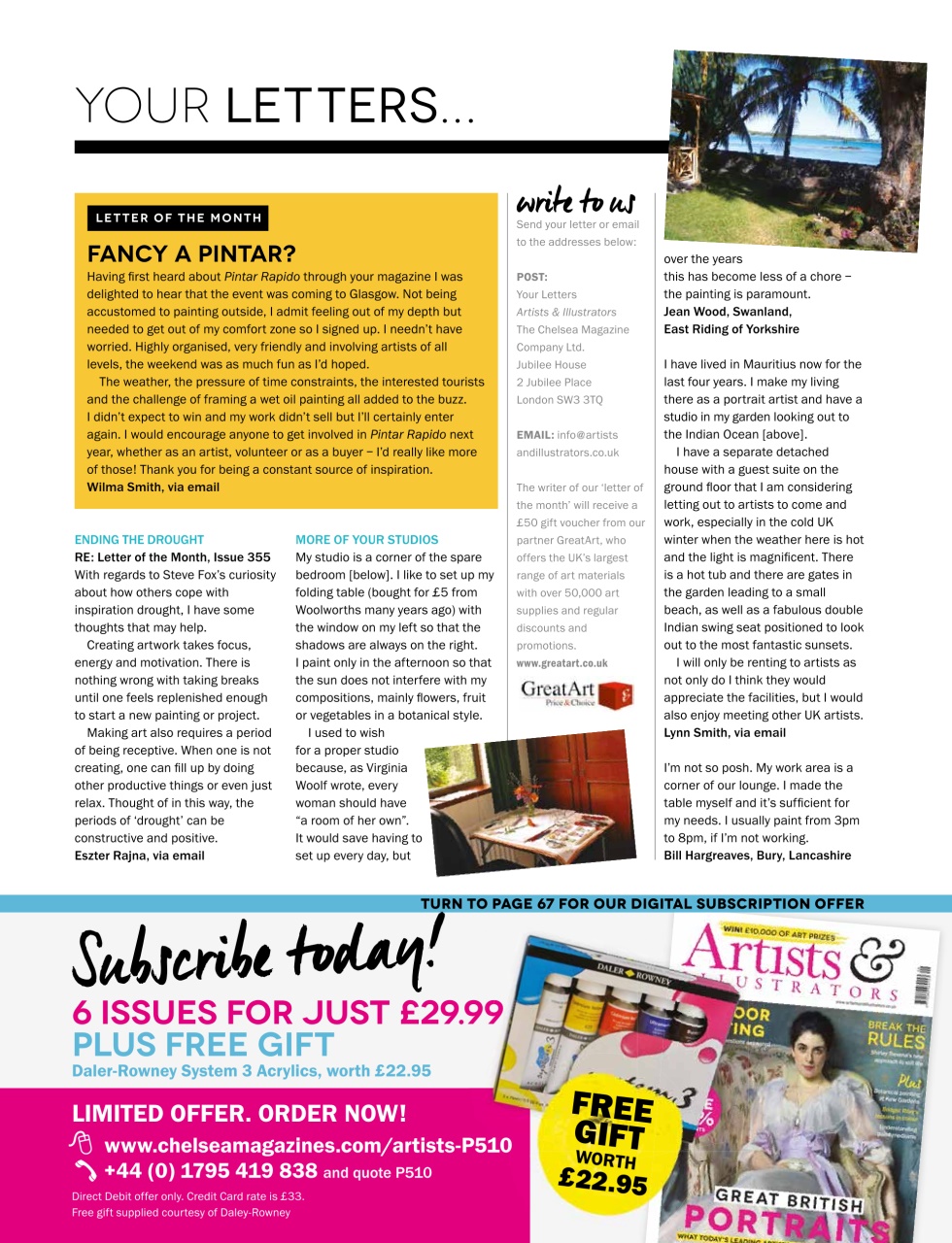 Artists & Illustrators Preview Pages