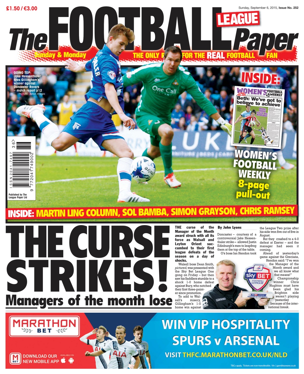 The Football League Paper Preview Pages