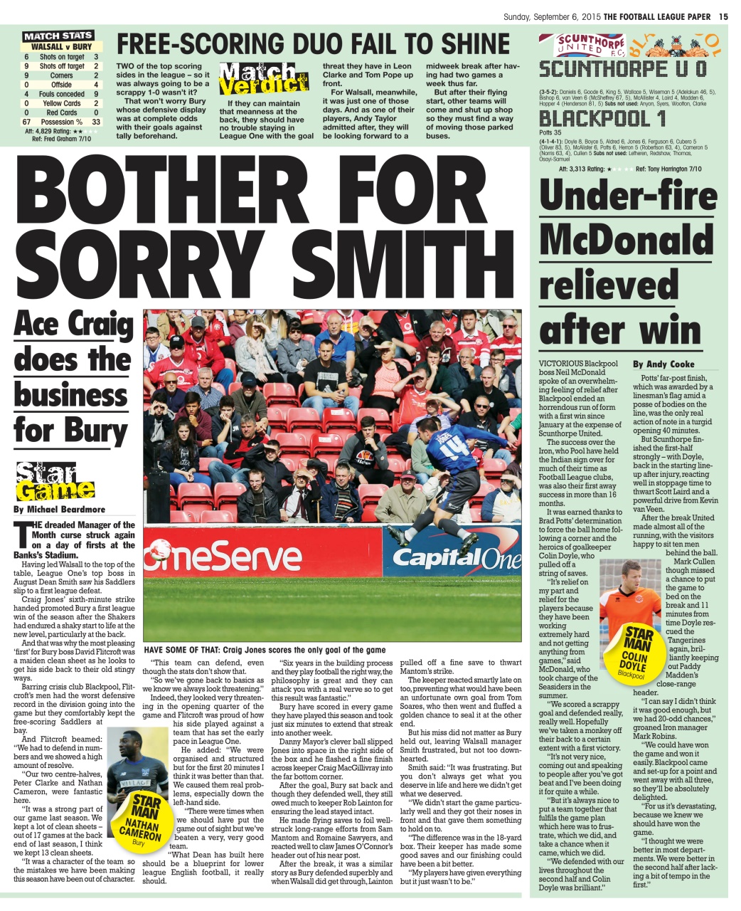 The Football League Paper Preview Pages