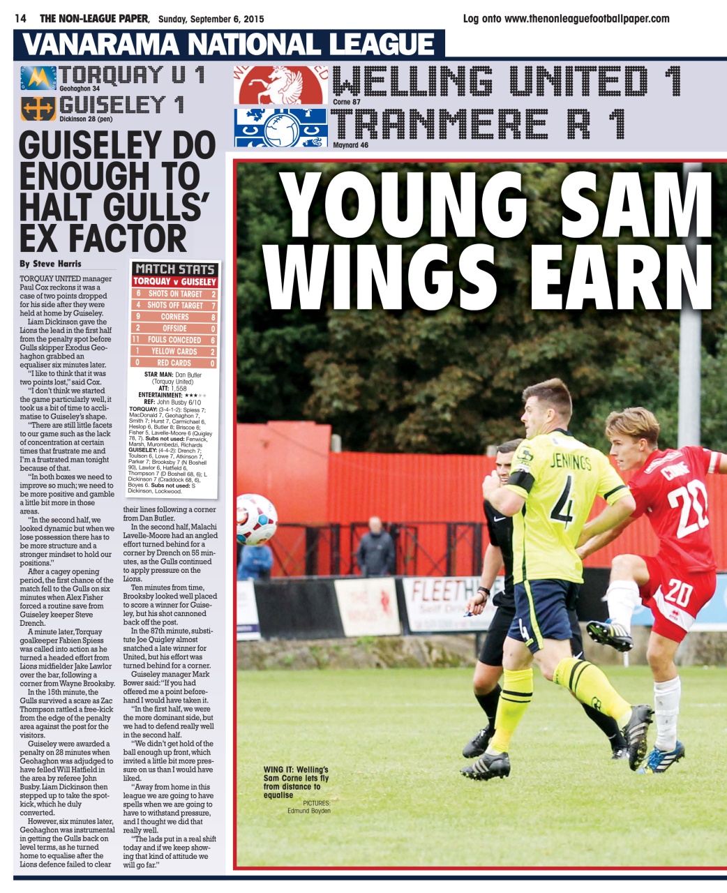 The Non-League Football Paper Preview Pages