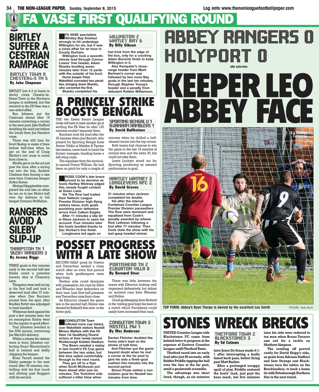 The Non-League Football Paper Preview Pages
