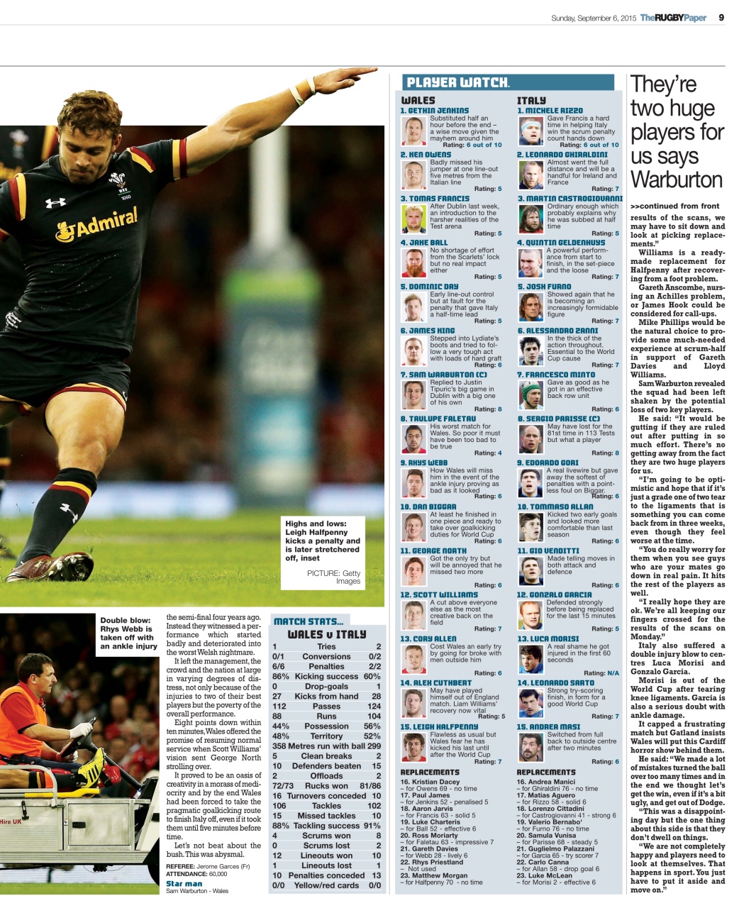 The Rugby Paper Preview Pages