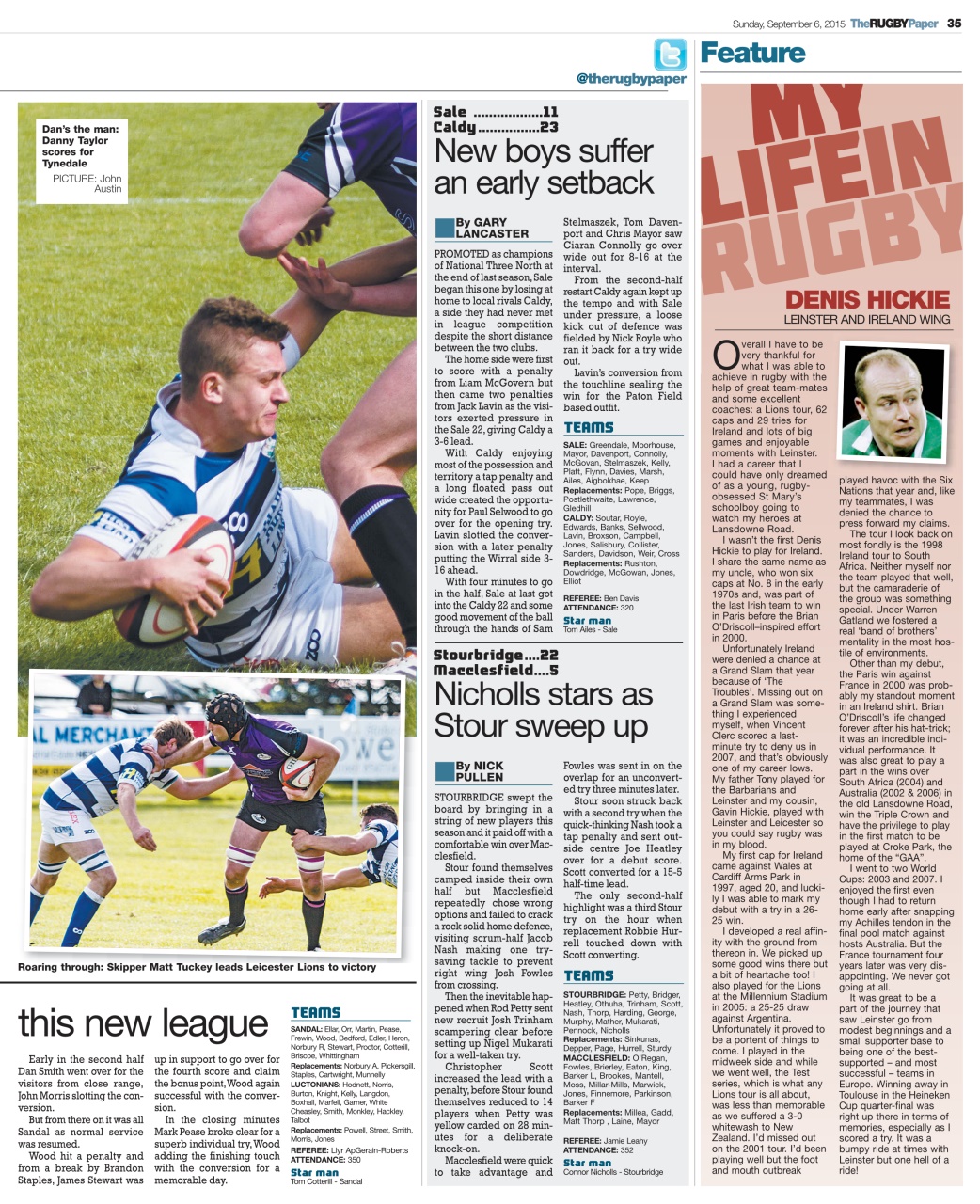 The Rugby Paper Preview Pages