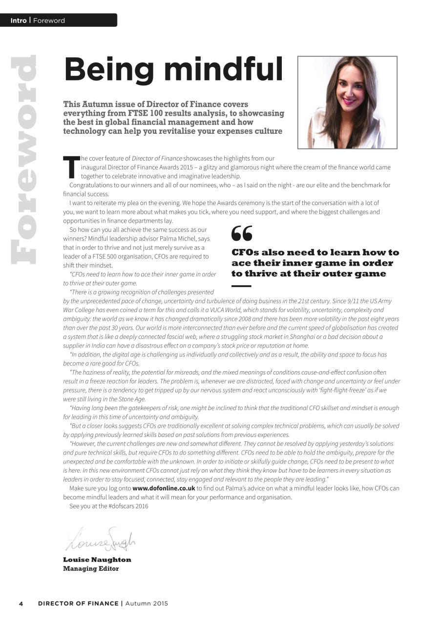 Director of Finance Preview Pages