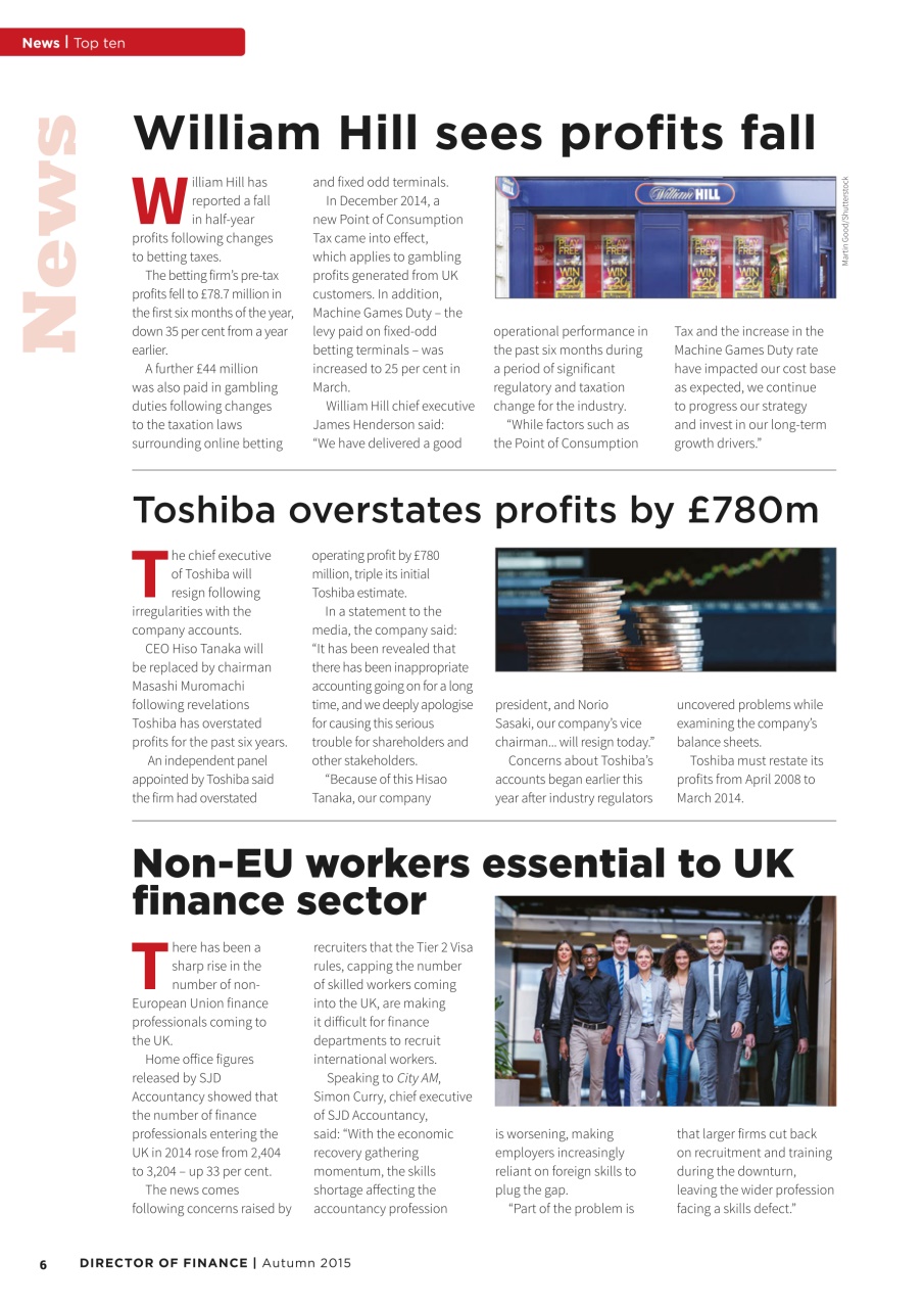 Director of Finance Preview Pages