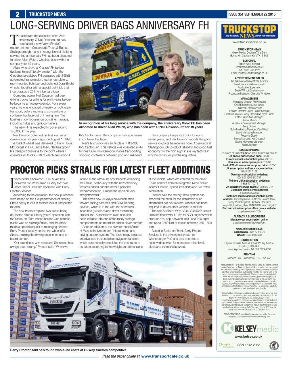 Truckstop News Preview Pages