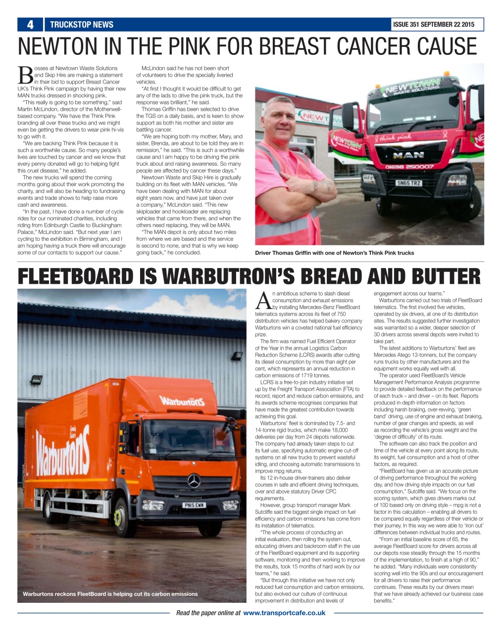 Truckstop News Preview Pages