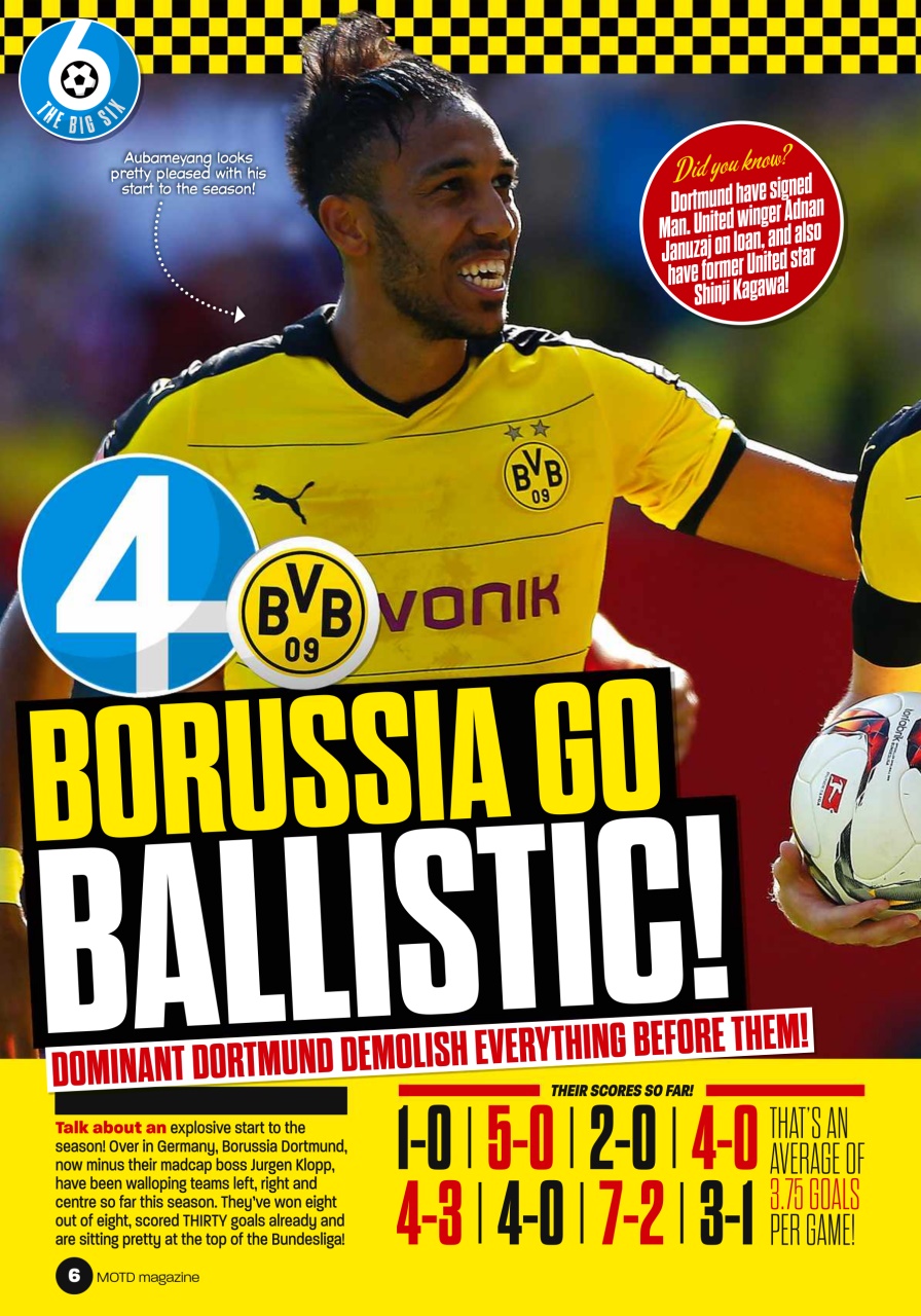 Match of the Day Preview Pages