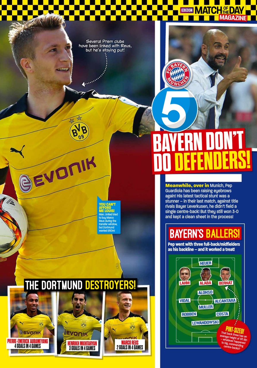 Match of the Day Preview Pages