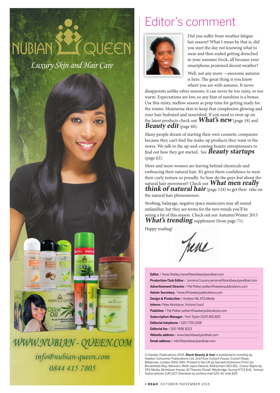Black Beauty & Hair – the UK's No. 1 Black magazine Preview Pages