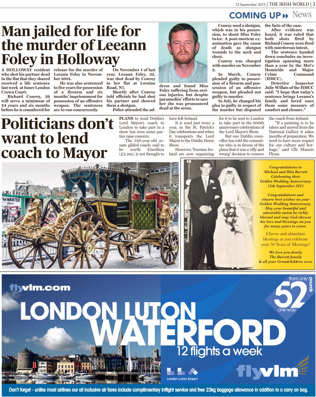 Irish World Preview Pages