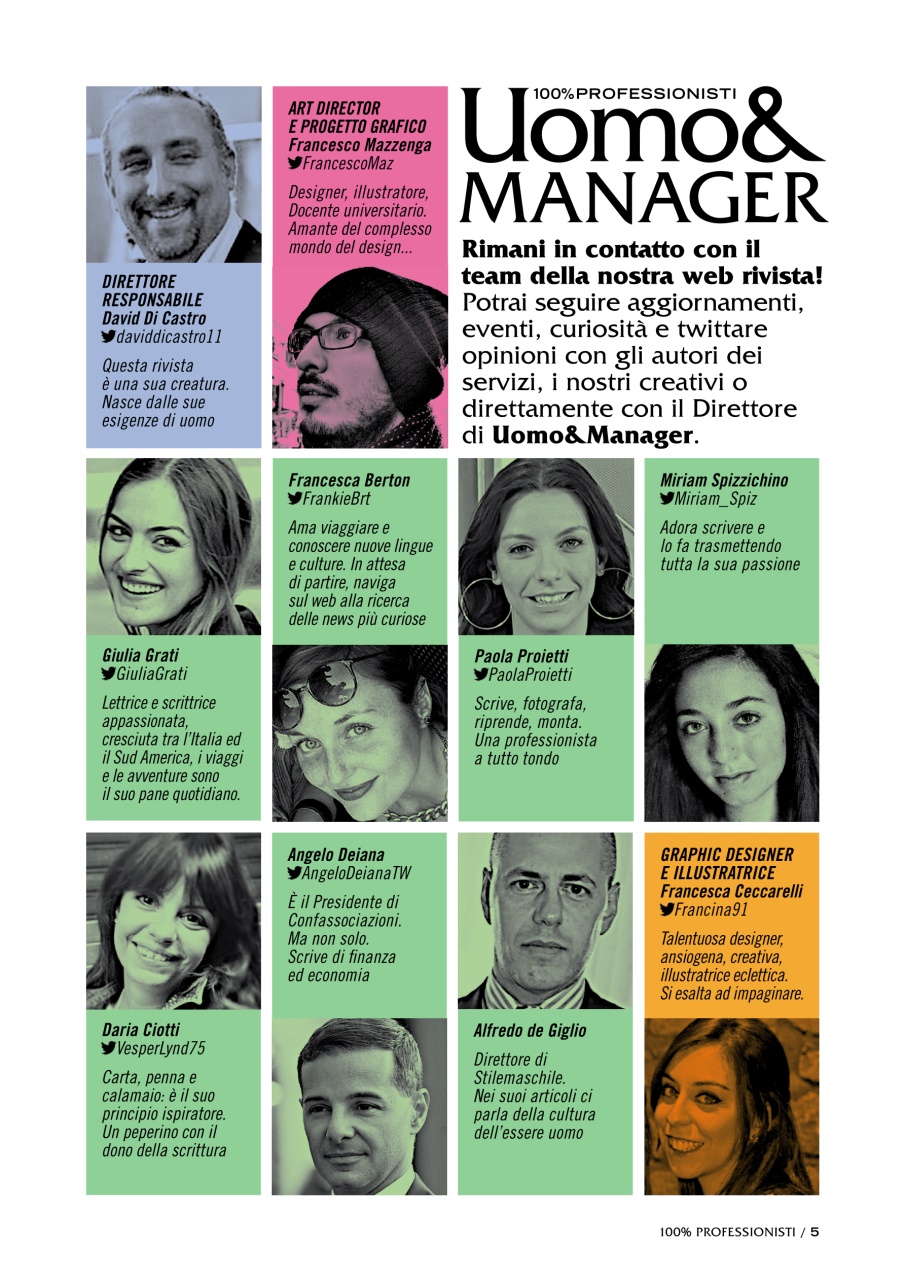 UOMO & MANAGER Preview Pages