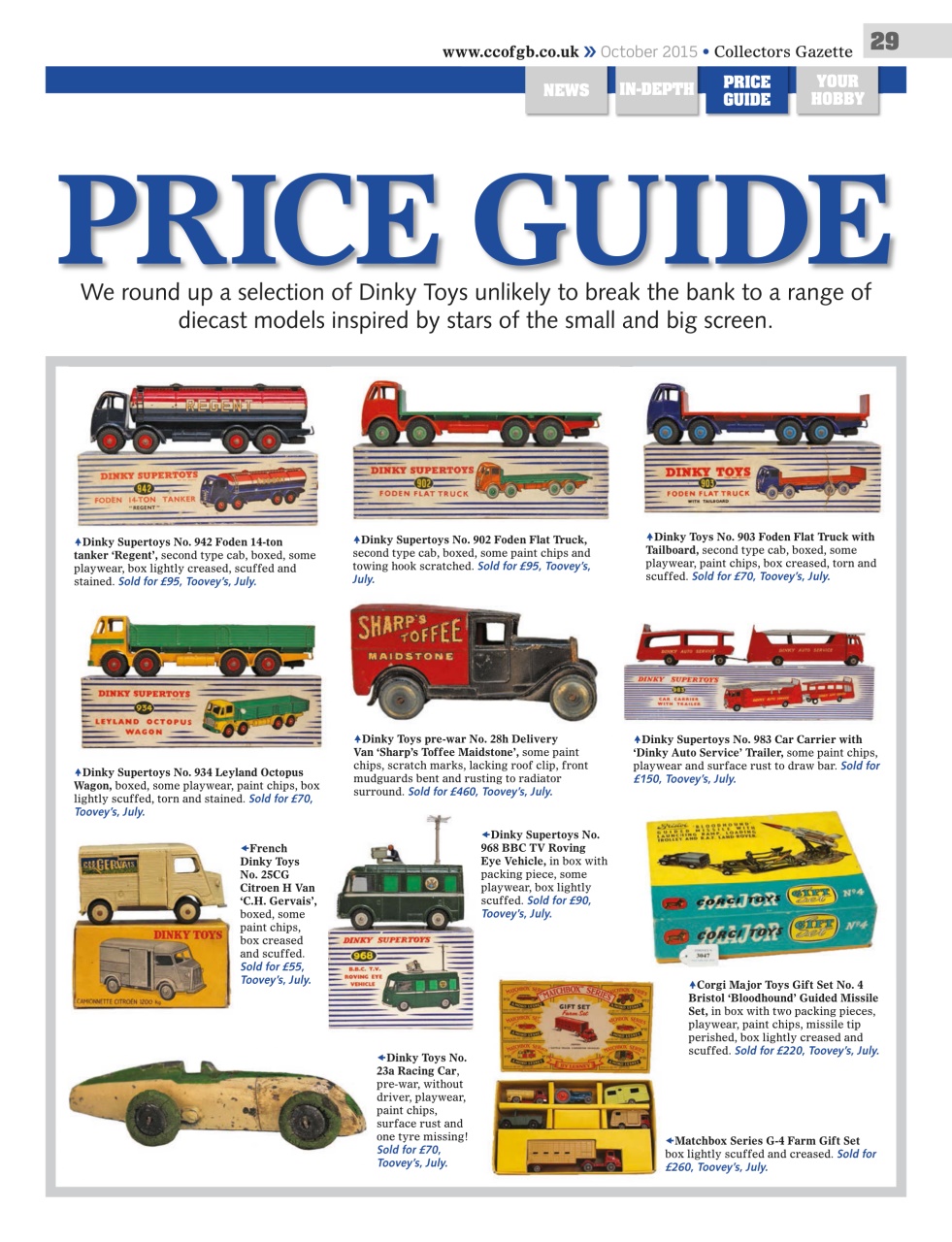 Collectors Gazette Preview Pages