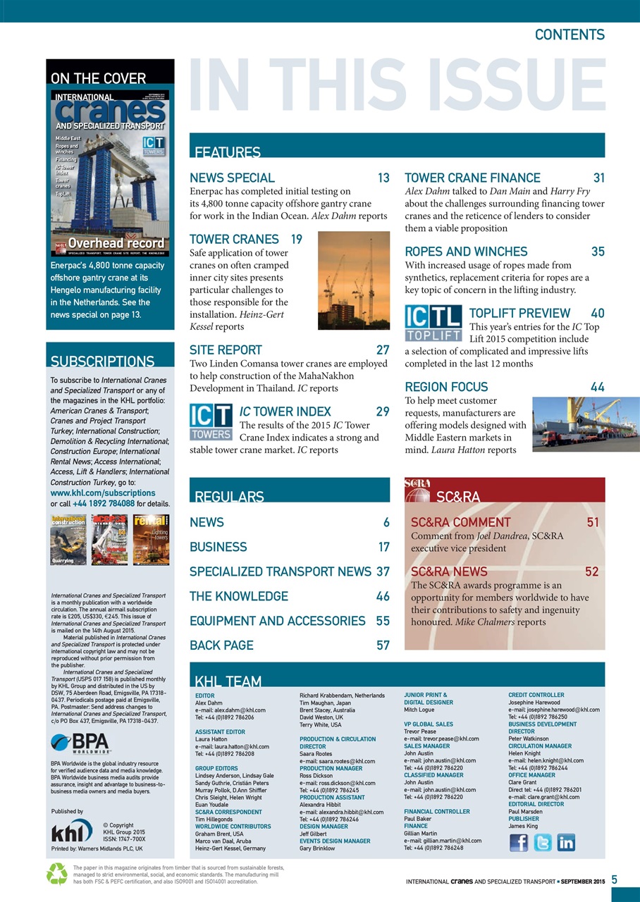 Int. Cranes and Specialized Transp Preview Pages