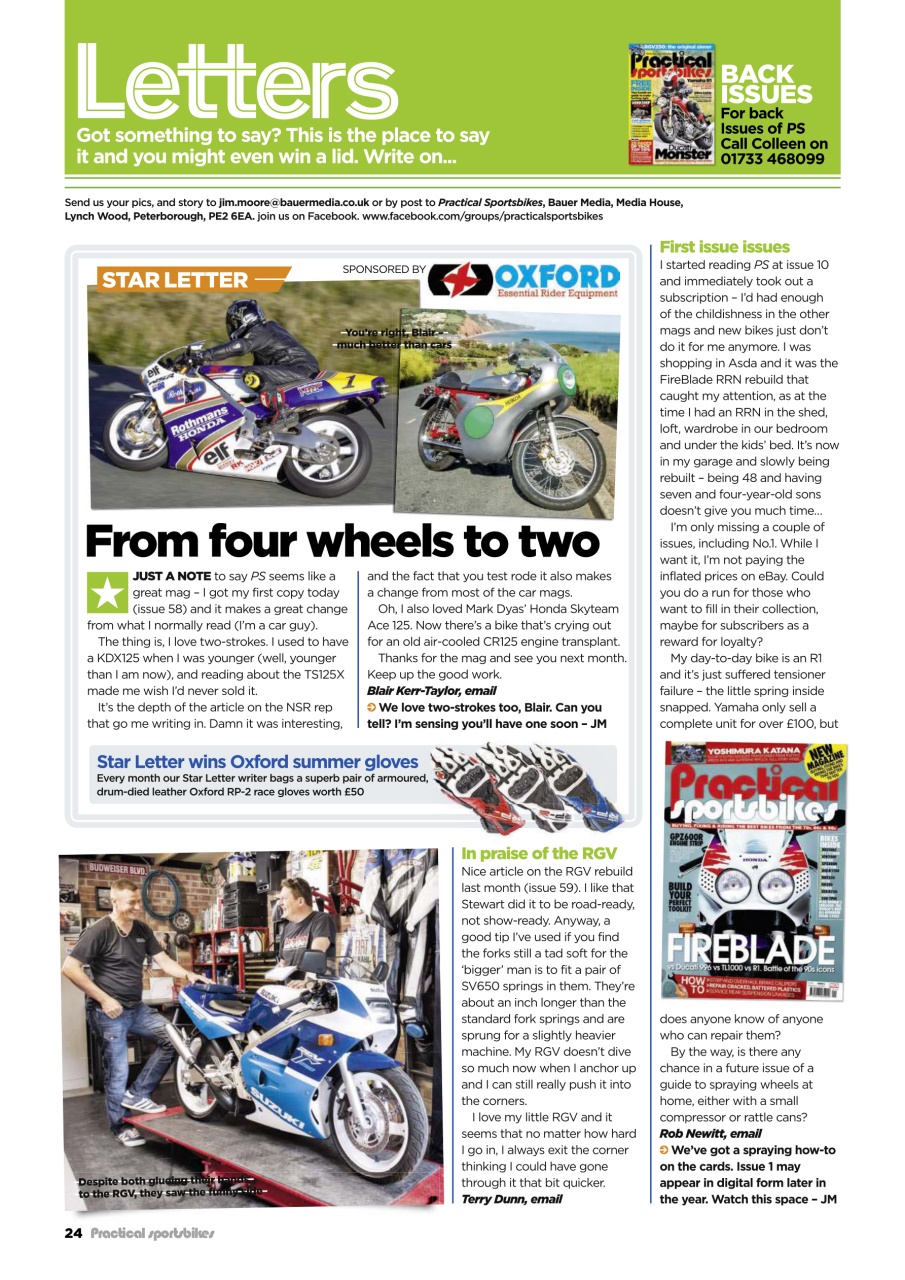 Practical Sportsbikes Preview Pages