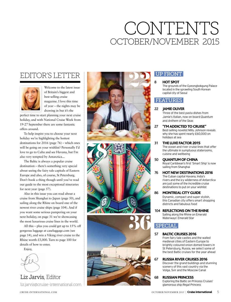 Cruise & Travel Preview Pages