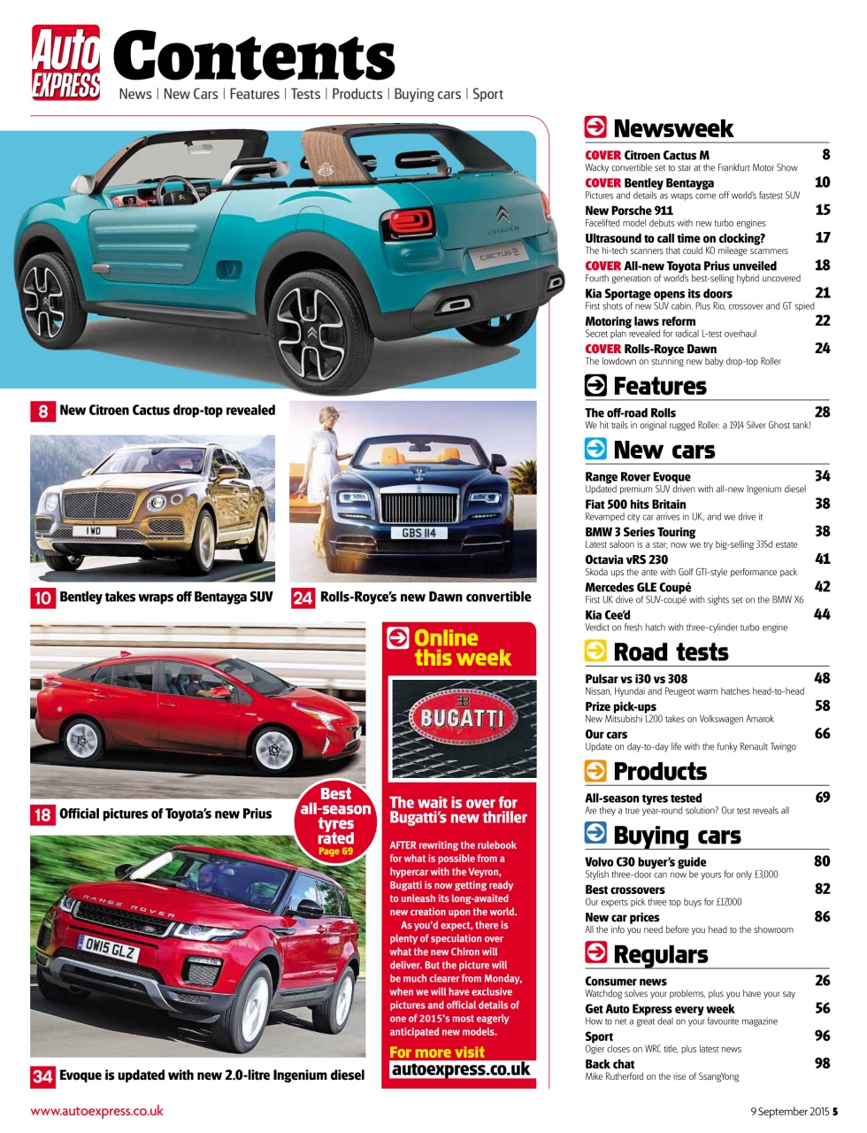 Auto Express Preview Pages