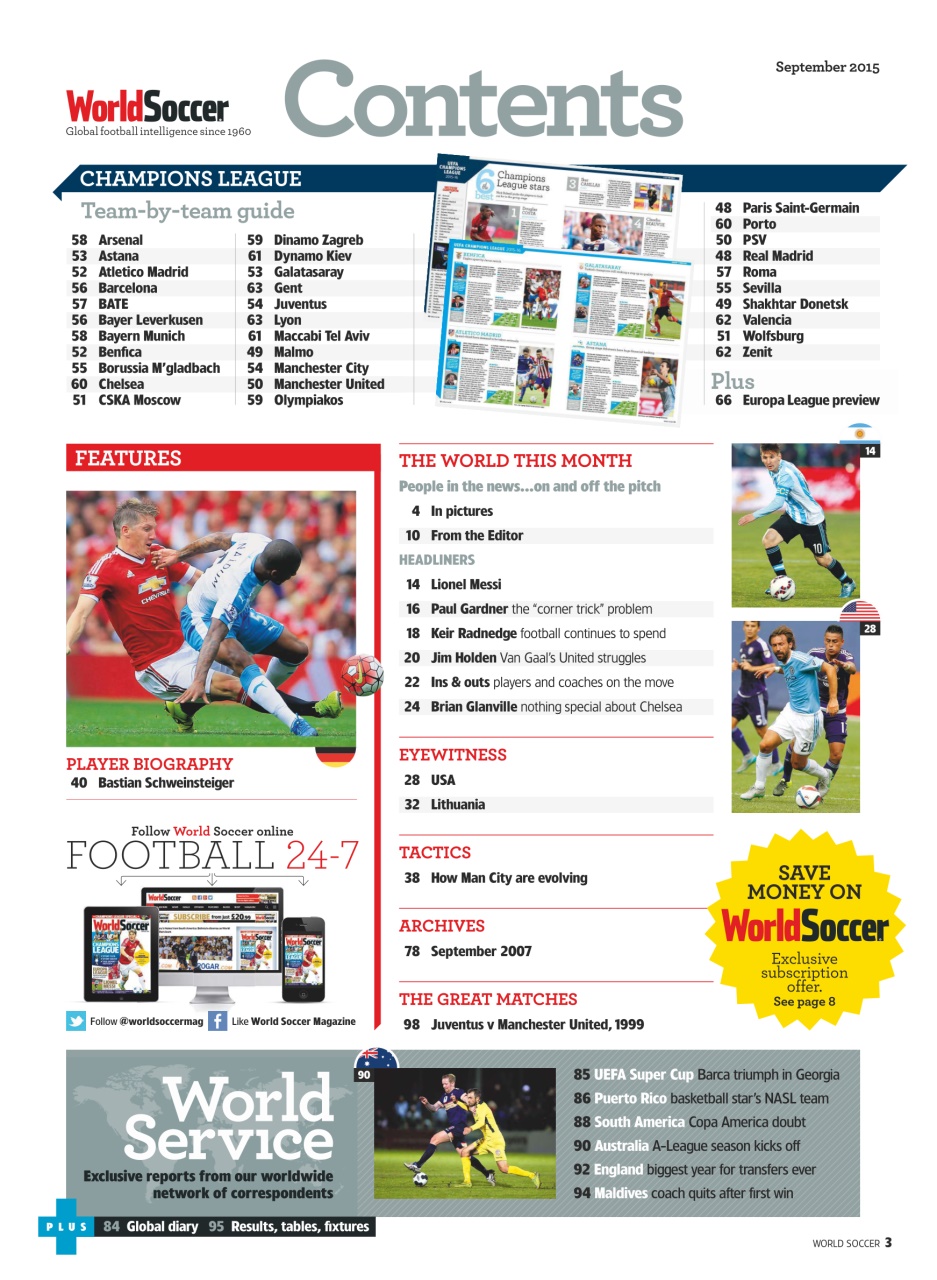 World Soccer Preview Pages