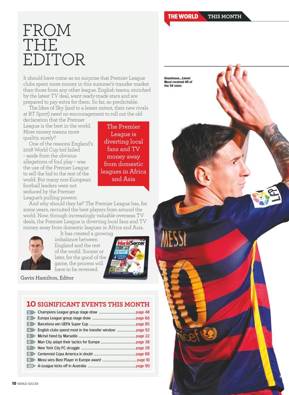 World Soccer Preview Pages