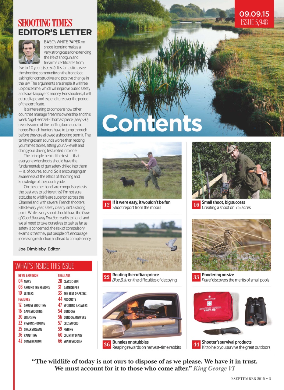 Shooting Times & Country Preview Pages