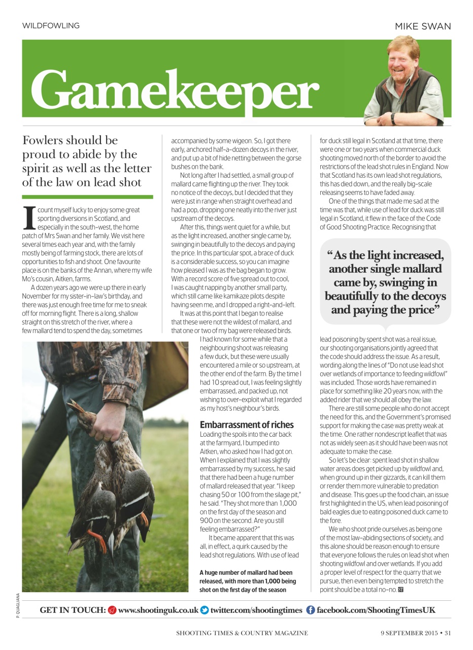 Shooting Times & Country Preview Pages