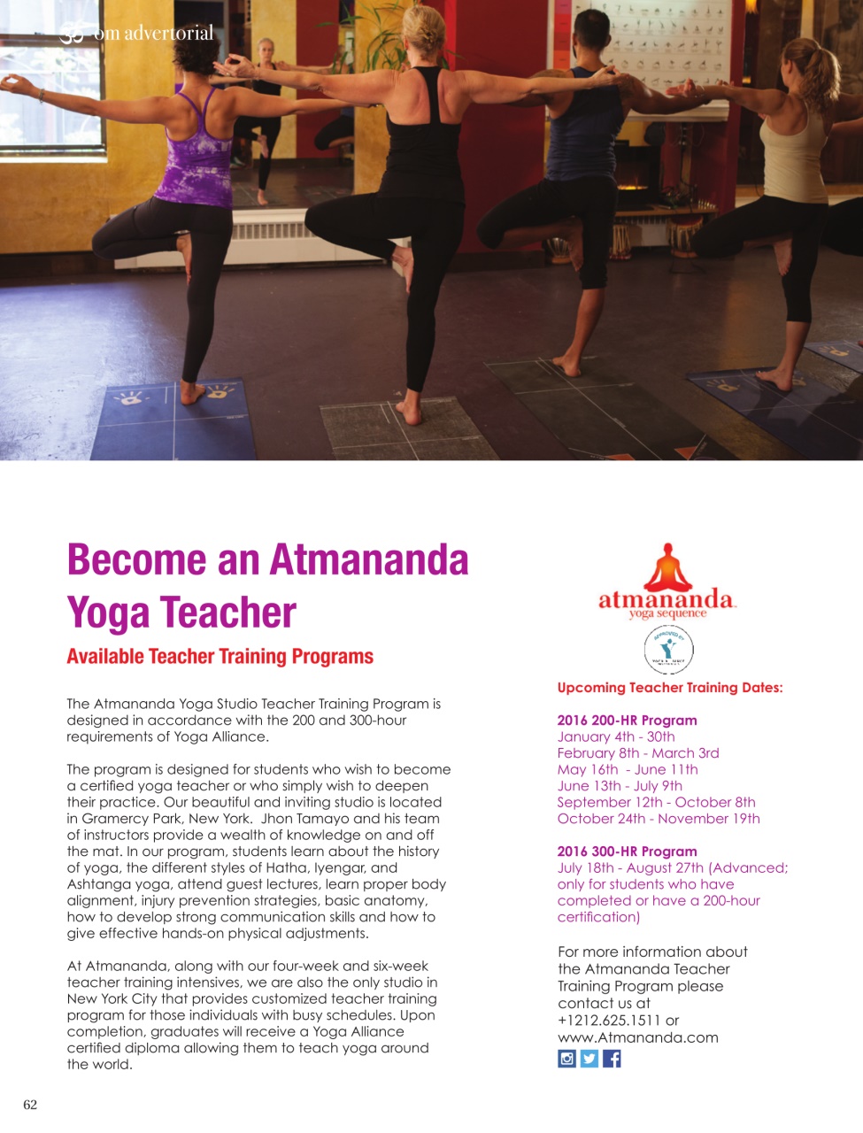 OM Yoga Magazine Preview Pages