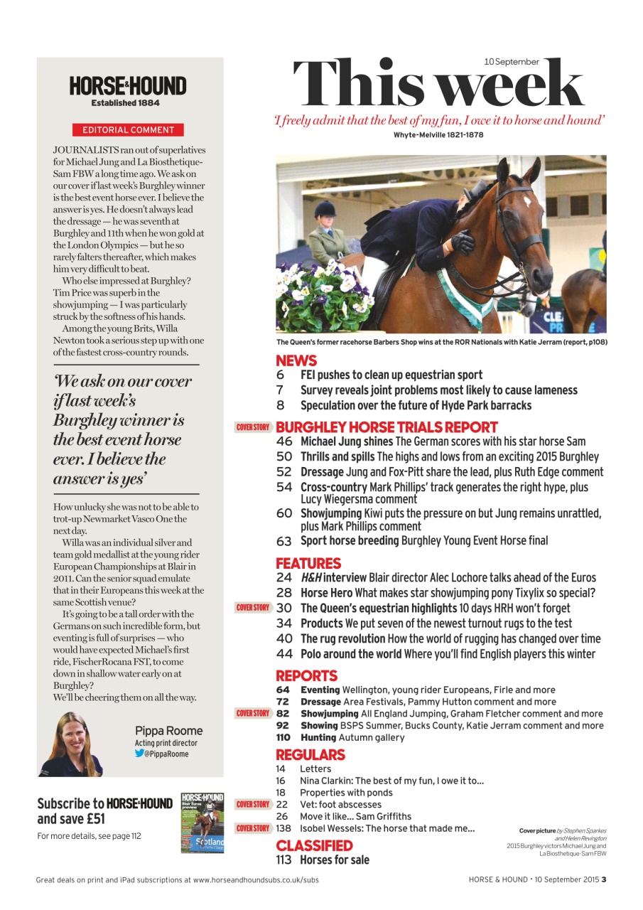 Horse & Hound Preview Pages