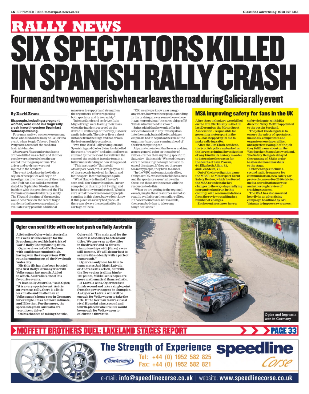 Motorsport News Preview Pages